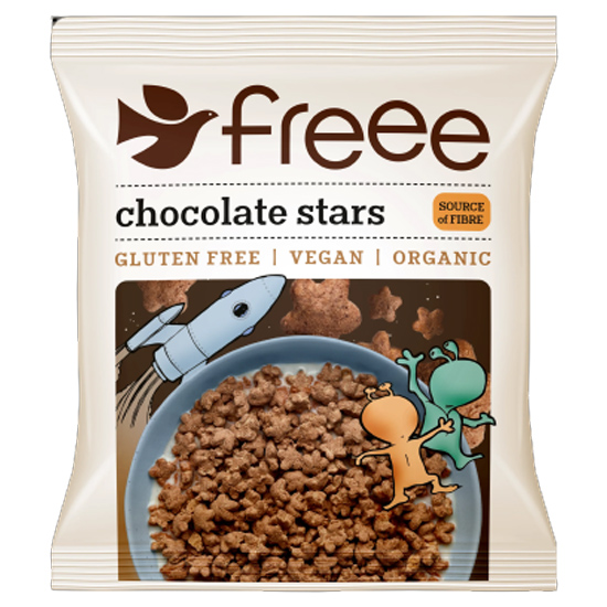Δημητριακά Stars με Σοκολάτα χωρίς γλουτένη (μερίδα/25γρ)