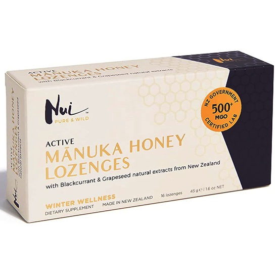 Manuka Honey Lozenges with Blackcurrant and Grapeseed (16pieces/45gr)