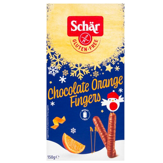 Σοκολατένια Στικς με Πορτοκάλι ‘Chocolate Orange Fingers’ Χωρίς Γλουτένη (150γρ)